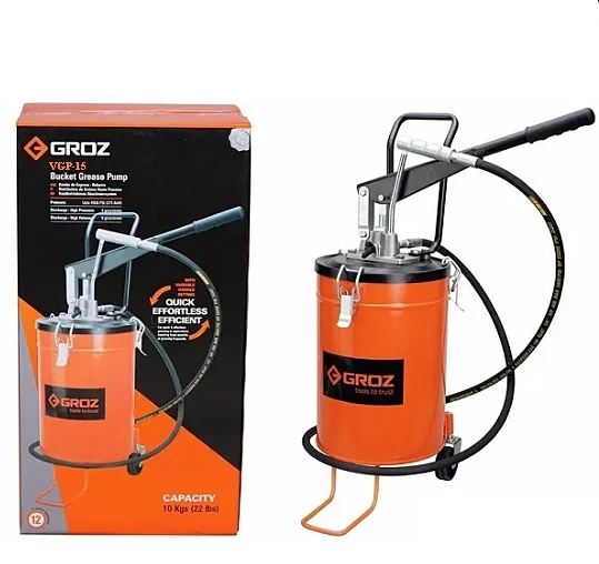 Groz VGP/15 Kovalı Gres Pompası Tekerlekli 15 kg. - 2