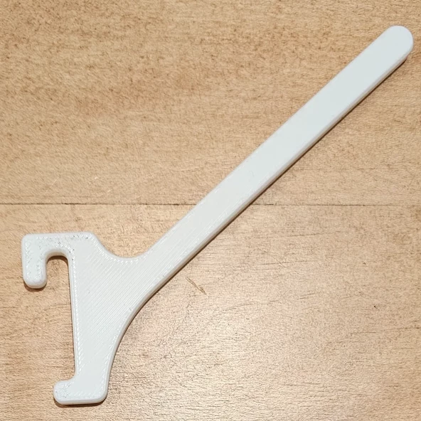 SKADİS PANO İÇİN PLASTİK ÇUBUK ASKI 50 ADET BEYAZ - 4