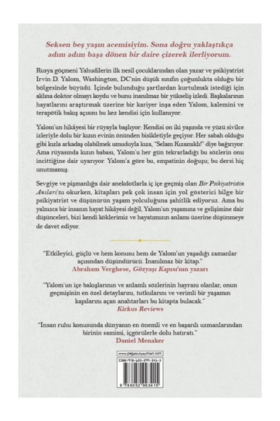 Pegasus Yayınları Bir Psikiyatristin Anıları- Irvin D. Yalom - 2