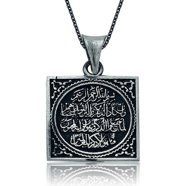 925 Ayar Gümüş Nazar Duası Kadın Gümüş Kolye ürün görseli 1