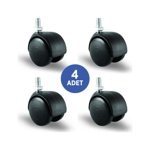 Gürçay Plastik Teker 3/8inç Civatalı (4 Adet)