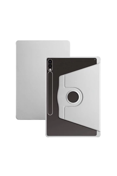 Galaxy Tab S10 Plus Uyumlu 12,4 inç Fuchsia Pino Kılıf Akıllı Kapak Kalem Bölmeli Standlı Kılıf - Resim 9