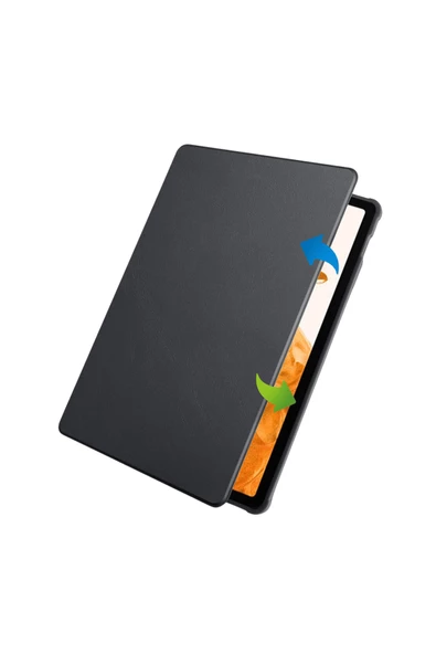 Galaxy Tab S10 Plus Uyumlu 12,4 inç Fuchsia Pino Kılıf Akıllı Kapak Kalem Bölmeli Standlı Kılıf - Resim 4