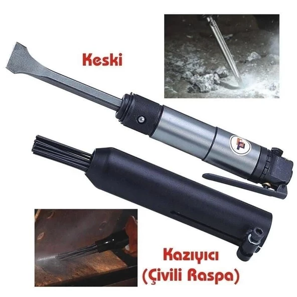 Gison GP-851E Havalı Keski ve Kazıyıcı Çivili Raspa - 2