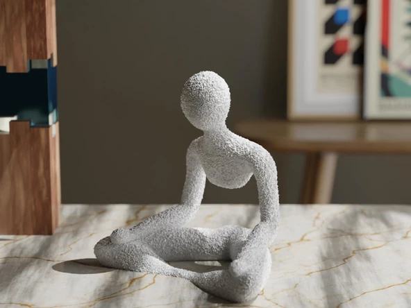 HİÇKİMSE: Sentinel - Koruyuculuğun Minimalist Simgesi Biblo Heykel (15 cm) - 3