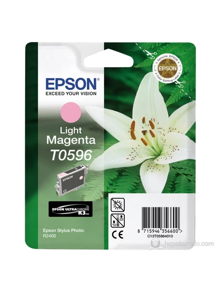 Epson T0596 Açık Kırmızı Orijinal Kartuş