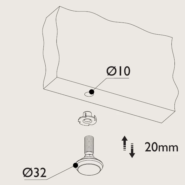 Paslanmaz Bingo Ayak 4'lü Metrik Diş - 3