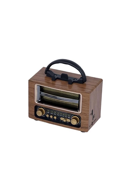 Torima Ns-02 Wooden Nostajik Radyo Bluetooth Hoparlör - Resim 2