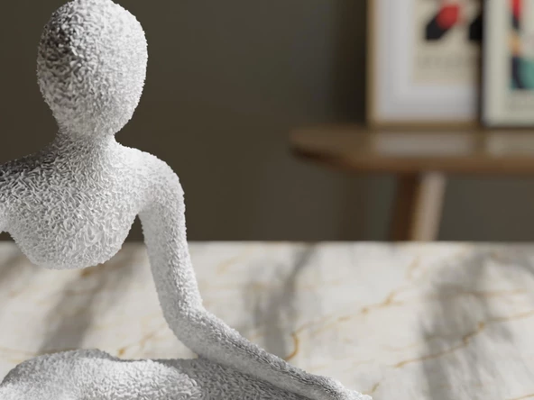 HİÇKİMSE: Sentinel - Koruyuculuğun Minimalist Simgesi Biblo Heykel (15 cm) - 4