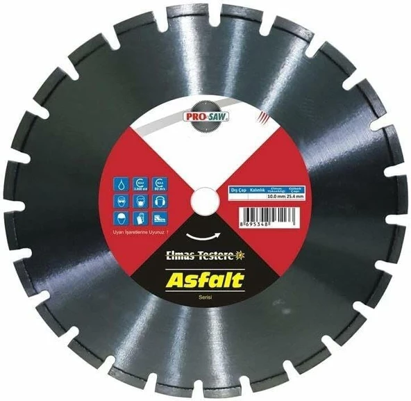 Pro-Saw Asfalt Elmas Testere 600x25.40x4.5mm