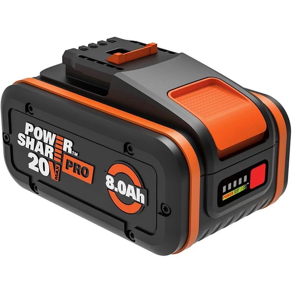 WORX Li-ion Yedek Akü 20Volt 8.0Ah. PowerShare Pro