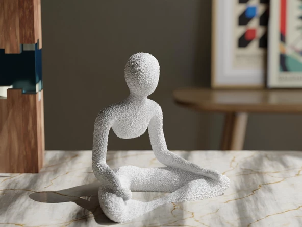 HİÇKİMSE: Sentinel - Koruyuculuğun Minimalist Simgesi Biblo Heykel (15 cm) - 2