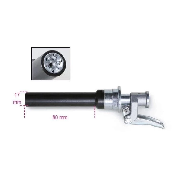 Beta 1750TLA Kendinden Kilitlemeli Uzun Gres Yağlama Ucu - 3