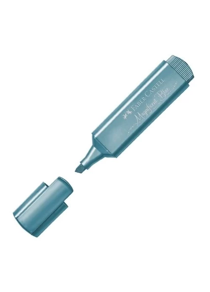 Faber Castell 1546 Fosforlu Kalem Metalik Mavi