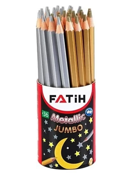 Fatih Jumbo Boya Kalemi Metalik Altın 3