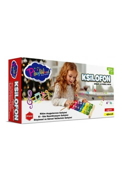 PlayWood Ahşap 8 Farklı Notalı Ksilofon 405 - 1