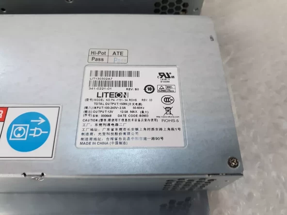 LiteOn PA-1151-3A 150W LIT40300XF AC Power Supply for Cisco 7201 YENİLENMİŞ 2.EL ÜRÜN