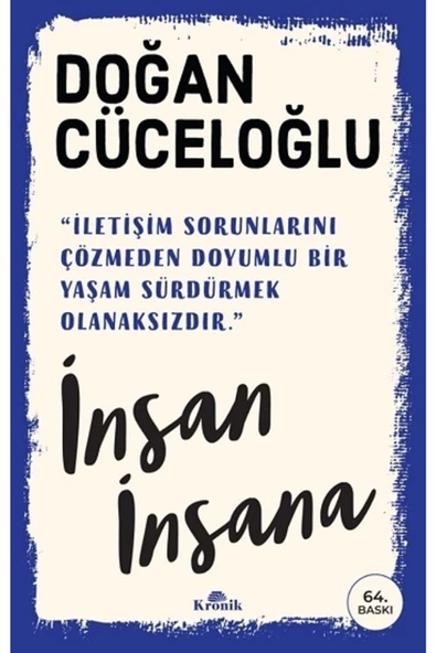 Kronik Kitap İnsan İnsana Doğan Cüceloğlu