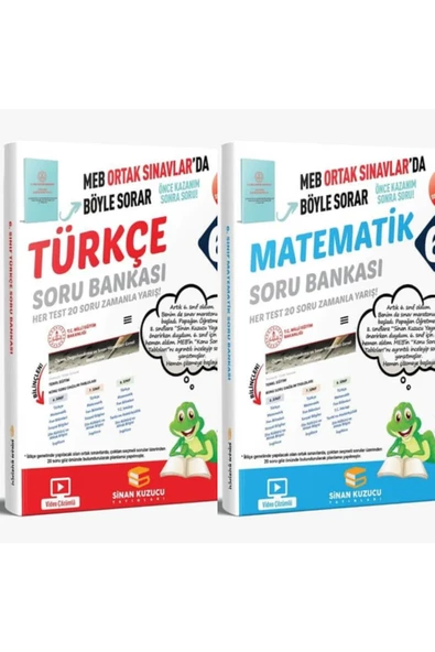 6.SINIF TÜRKÇE SORU BANKASI VE MATEMATİK SORU BANKASI SİNAN KUZUCU
