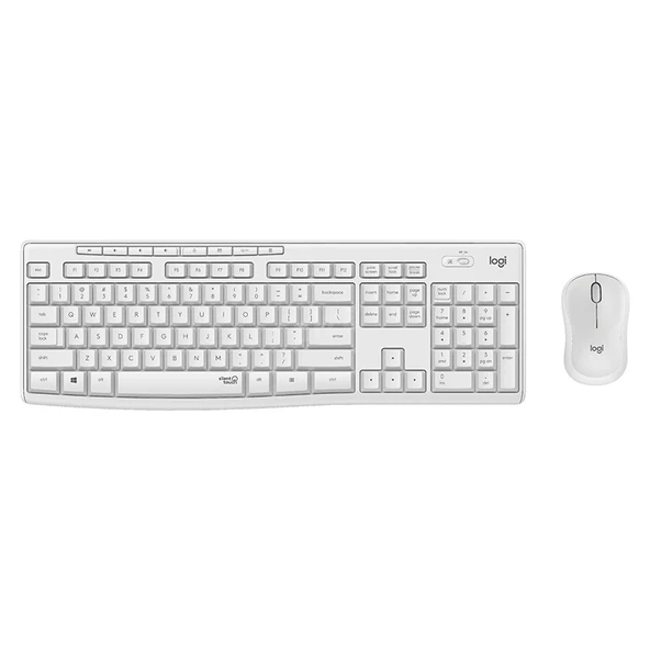 LOGITECH MK295 Q TR BEYAZ SESSİZ KABLOSUZ KLAVYE+MOUSE SET