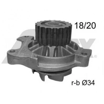 SU POMPASI A100 90-94 A6 94-97 VOLVO V70 S80 2.5 TDI CRAFTER 06-11 LT 35 92-06 T4 92-03 2.5TDI ANJ AVR APA ACV AXL AUF BJK BJM BJL - AIRTEX 9274R