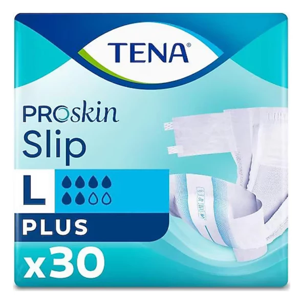 Tena Proskin Slip Plus Belbantlı Büyük Boy L 30'lu Hasta Bezi