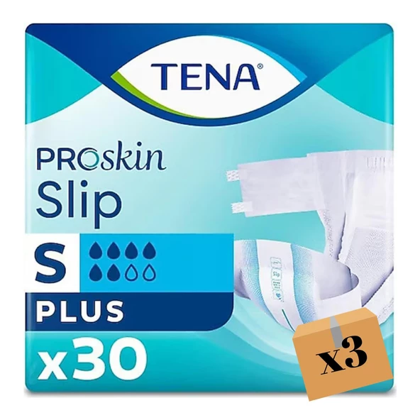 Tena Proskin Slip Plus Belbantlı Küçük Boy S 30'lu 3 Adet Hasta Bezi