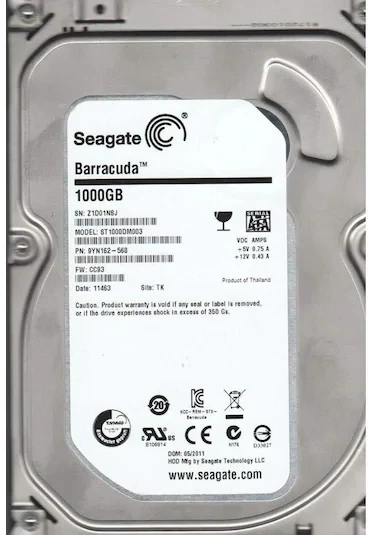 2. EL Seagate Barracuda ST1000DM003 3.5" 1 TB SATA 3 HDD