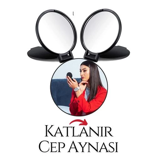 Renkmix 8 Adet Katlanabilir Mini çanta Aynası   718891 Toptan Paket