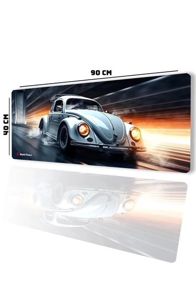 SonicTouch UltraGrand Vosvos Gamer Oyuncu Xxl Gri Klavye Mouse Pad 40x90Cm - 2