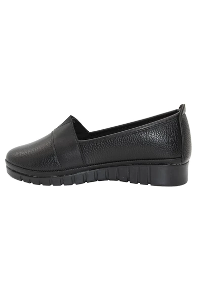 Mergenshoes 0109 Siyah Rahat Taban Kadın Günlük Ayakkabı - 3