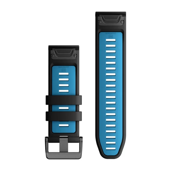 Garmin Quickfit 26 mm Yedek Kayış - Siyah Mavi - 2