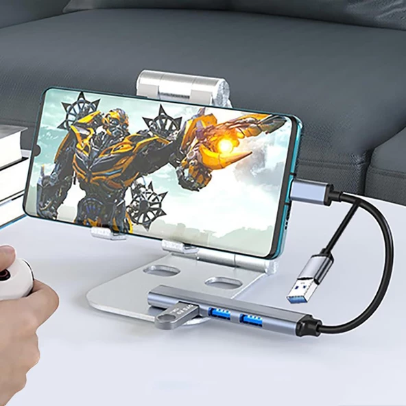 PrimeX PX-TYP060 4 Port Type-C USB3.0 Çoklayıcı, 4 Port Type C USB Çoklayıcı, Type C + USB3.0 Çoklayıcı - 9