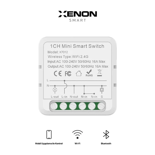 Xenon Smart Akıllı Tekli  Switch