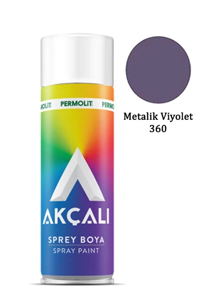 Akçalı Sprey Boya 360 Metalik Violet 400ml