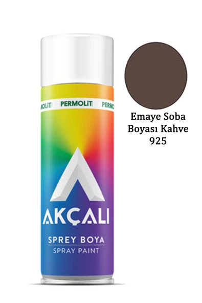 Akçalı Sprey Boya 925 Emaye Soba Boyası Kahve 400ml