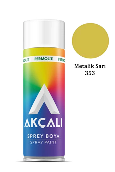 Akçalı Sprey Boya 353 Metalik Sarı 400ml