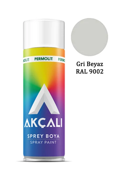 Akçalı Sprey Boya 9002 Gri Beyaz 400ml