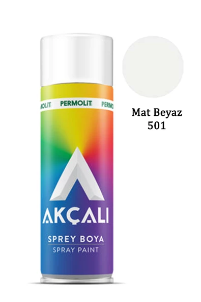 Akçalı Sprey Boya 501 Mat Beyaz 400ml