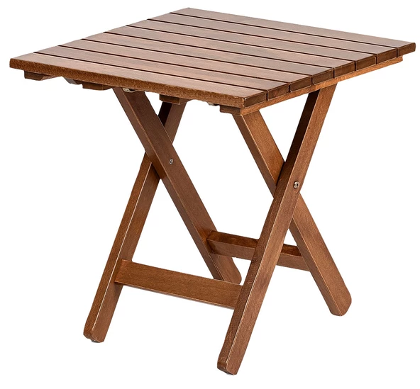 Kaş 50X50 Katlanır Ahşap Bahçe Balkon Sehpası - Masif Gürgen (Atina Table)