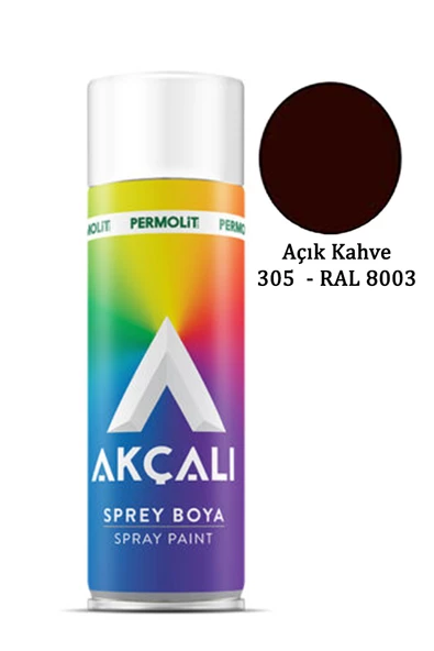 Akçalı Sprey Boya 305 Açık Kahve RAL 8003 400ml