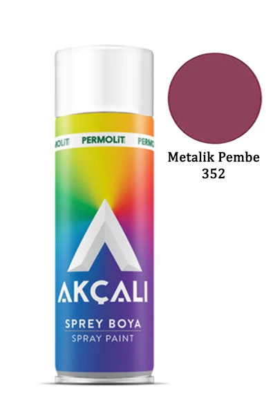 Akçalı Sprey Boya 352 Metalik Pembe 400ml