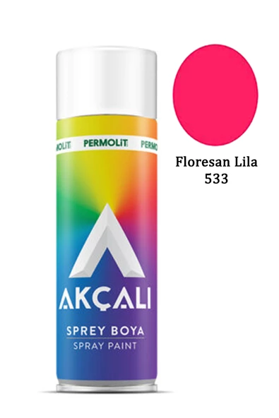 Akçalı Sprey Boya 533 Floresan Lila 400ml