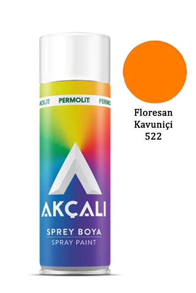 Akçalı Sprey Boya 522 Floresan Kavuniçi 400ml