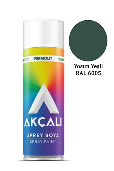 Akçalı Sprey Boya Yosun Yeşil RAL 6005 400ml