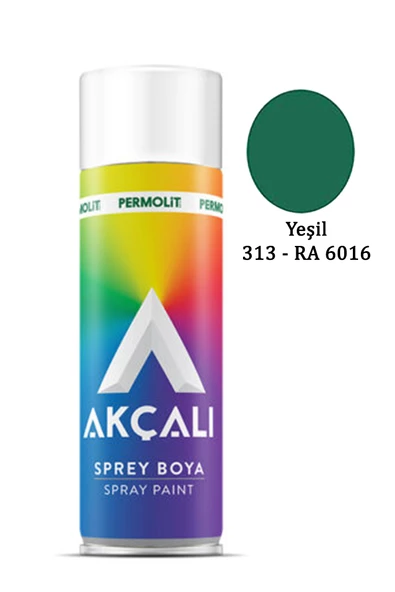 Akçalı Sprey Boya 313 Yeşil RAL 6016 400ml