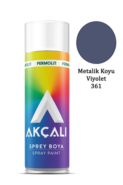 Akçalı Sprey Boya 361 Metalik Koyu Violet 400ml