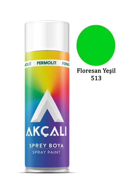 Akçalı Sprey Boya 513 Floresan Yeşil 400ml