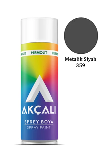 Akçalı Sprey Boya 359 Metalik Siyah 400ml