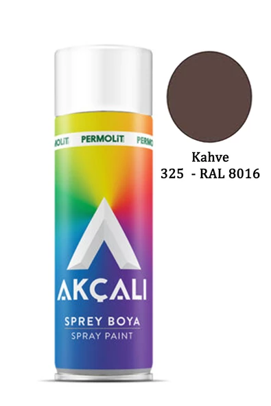 Akçalı Sprey Boya 325 Kahve RAL 8016 400ml